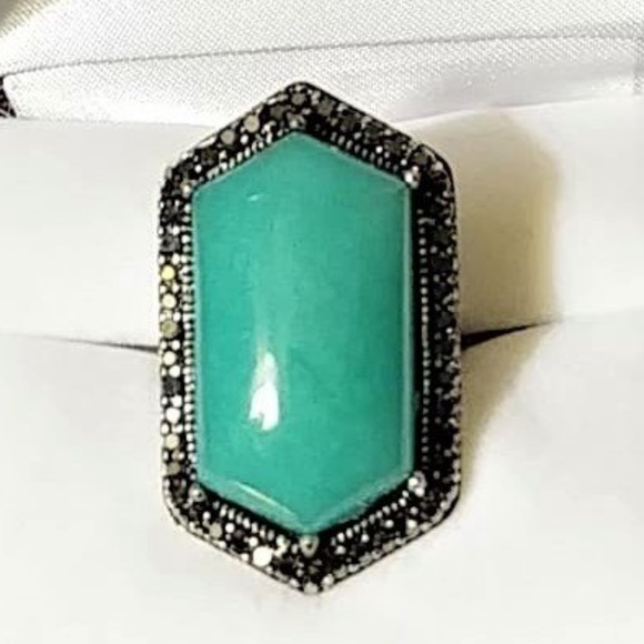 Jewelry - Russian Amazonite  Stainless Steel Ring (Size 6.0)
